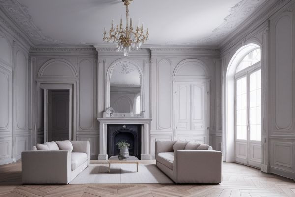 (french) interior style, parquet floor